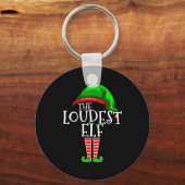 Porte-clés Loudest Elf Group Matching Family Christmas Loud F (Recto)