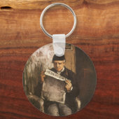 Porte-clés Louis Auguste Cezanne Père De L'Artiste Lecture (Recto)