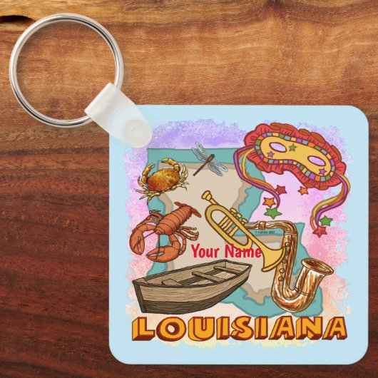 Porte-clés Louisiane (Recto)