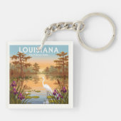 Porte-clés Louisiane vintage (Dos)