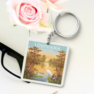 Porte-clés Louisiane vintage