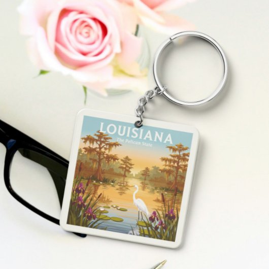 Porte-clés Louisiane vintage
