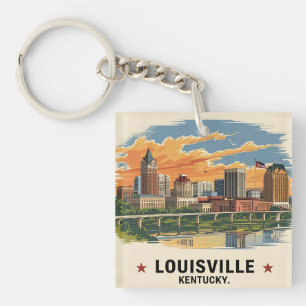 Porte-clés Louisville Kentucky USA Skyline