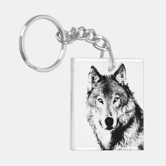 Porte-clés Loup (Devant gauche)