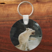 Porte-clés Loup blanc (Recto)