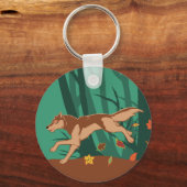 Porte-clés Loup d'automne (Recto)