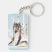 Porte-clés Loup d'hiver (Dos)