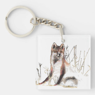 Porte-clés Loup d'hiver