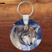 Porte-clés Loup d'hiver 2 (Recto)