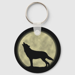 Porte-clés Loup d'hurlement
