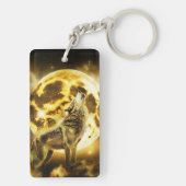 Porte-clés Loup d'or (Dos)