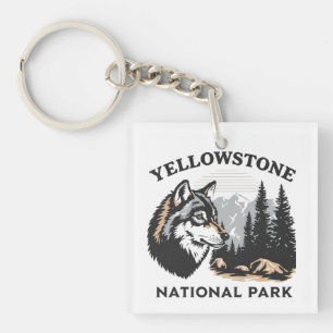 Porte-clés Loup du Parc national de Yellowstone