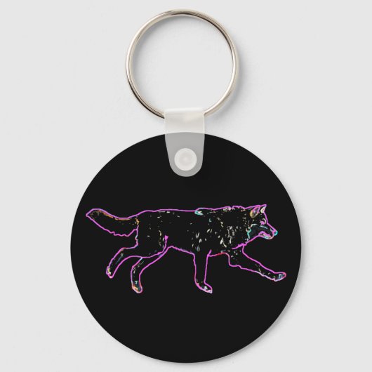 Porte-clés Loup électrique (Recto)