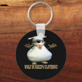 Porte-clés Loup En Vêtements De Moutons (Recto)