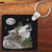 Porte-clés Loup et lune (Verso)