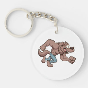 Porte-clés Loup-garou courant