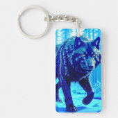 Porte-clés Loup givre (Devant)