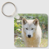 Porte-clés Loup Gris, Douce Faune de la Forêt (Recto)