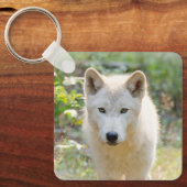 Porte-clés Loup Gris, Douce Faune de la Forêt (Recto)