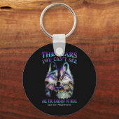 Porte-clés Loup Les cicatrices Que Vous Ne Pouvez Pas Voir So (Verso)