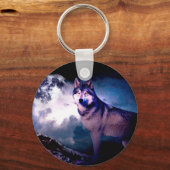Porte-clés Loup lunaire (Recto)