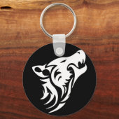 Porte-clés Loup tribal (Recto)