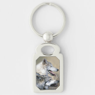 Porte-clés Loups gris