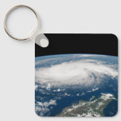 Porte-clés L'Ouragan Dorian Au-Dessus De L'Océan Atlantique. (Recto)