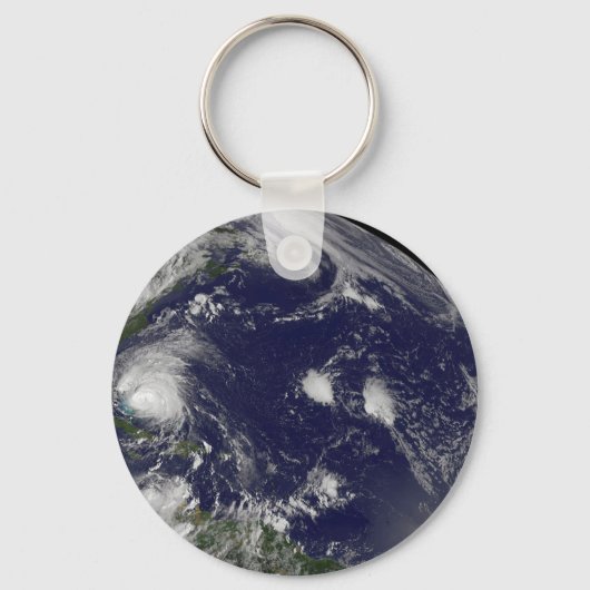 Porte-clés L'Ouragan Irene Traverse Les Bahamas. (Recto)