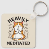 Porte-clés Lourdement Méditée Funny Yoga (Dos)