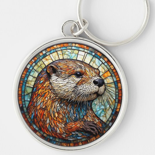 Porte-clés Loutre aux détails complexes (Devant)