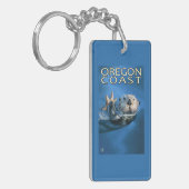 Porte-clés Loutre de mer de côte de l'Orégon (Devant gauche)