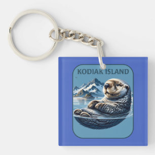 Porte-clés Loutre de mer de l'île Kodiak Alaska