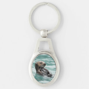 Porte-clés Loutre de mer de observation