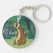 Porte-clés Loutre de Rick | Reggie de garde forestière (Dos)