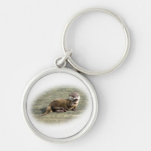Porte-clés Loutre mignonne de bébé baîllant