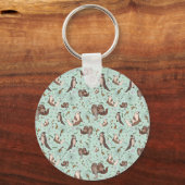 Porte-clés Loutres en bleu (Recto)