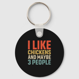 Porte-clés Louvain de poulet J'Aime Les Poulets