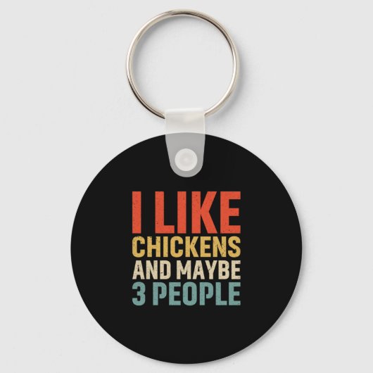 Porte-clés Louvain de poulet | J'Aime Les Poulets (Recto)
