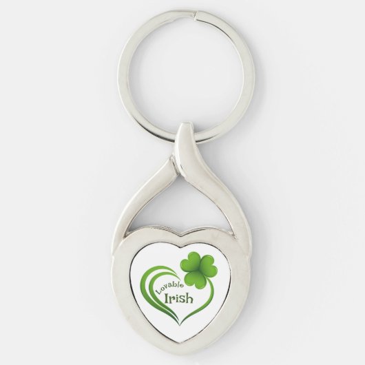 Porte-clés Lovable Irish Heart Shape Porte - clé (Devant)