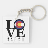 Porte-clés LOVE Aspen Colorado (Dos)