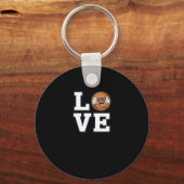 Porte-clés Love Basketball Design Avec Cool Emoji Et (Recto)