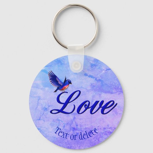 Porte-clés Love Bluebird Personalized (Recto)