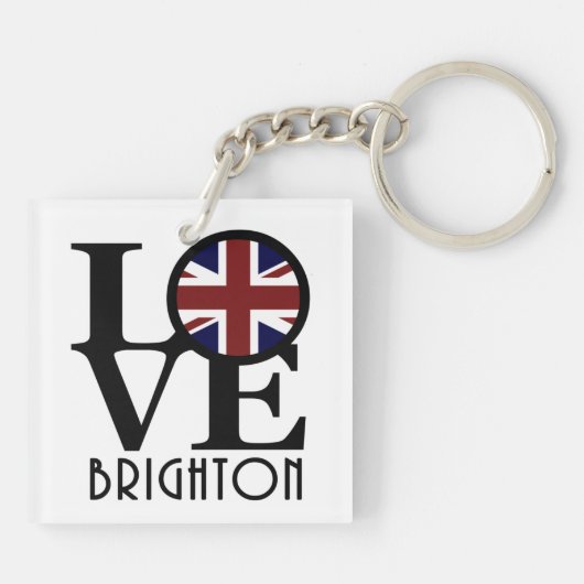 Porte-clés LOVE Brighton Angleterre (Dos)
