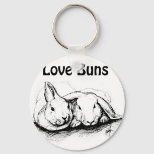 Porte-clés Love Buns Keychain