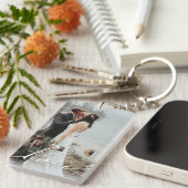 Porte-clés LOVE CALLIGRAPHIE Script Typographie Mariage super (Devant droit)