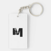 Porte-clés LOVE Collection Blanc 2 côtés Monogramme Porte - c (Dos)