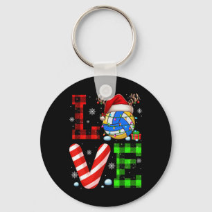 Porte-clés Love Costume Volleyball Xmas Père Noël Reindeer Fu
