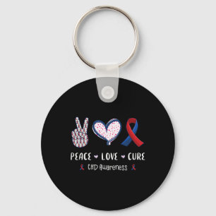 Porte-clés Love Cure Chd Cardiopathie Sensibilisation Hommes