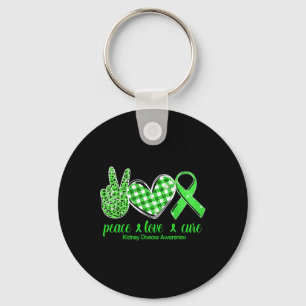 Porte-clés Love Cure Green Ribbon Sensibilisation aux maladie